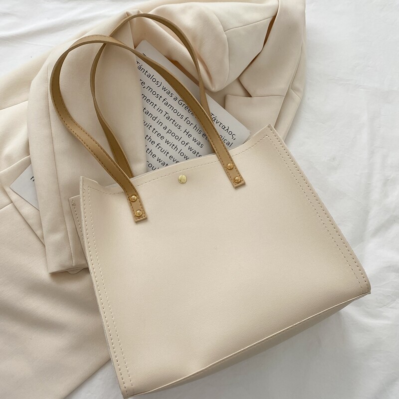 

Minimalist Tote Bag, Beige