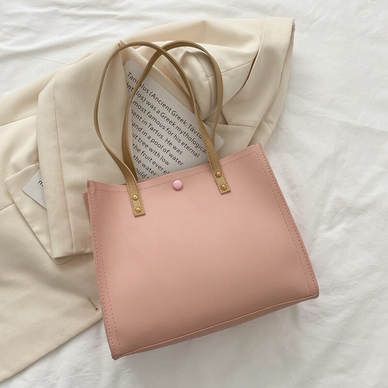 

Minimalist Tote Bag, Pink