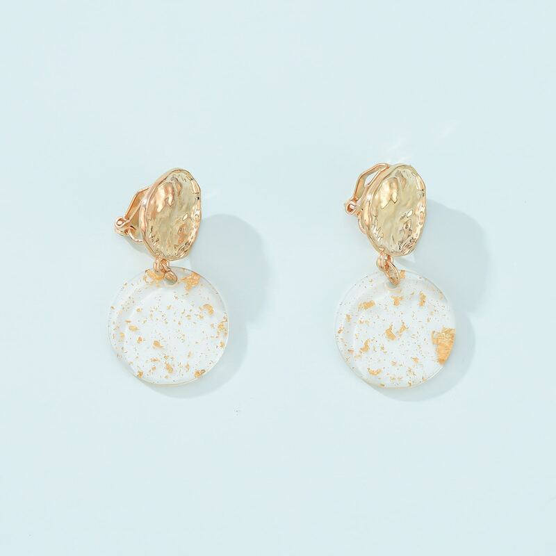 

Geo Drop Earrings, Gold