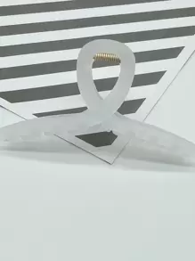 Garra de pelo unicolor - Blanco - Ver 2