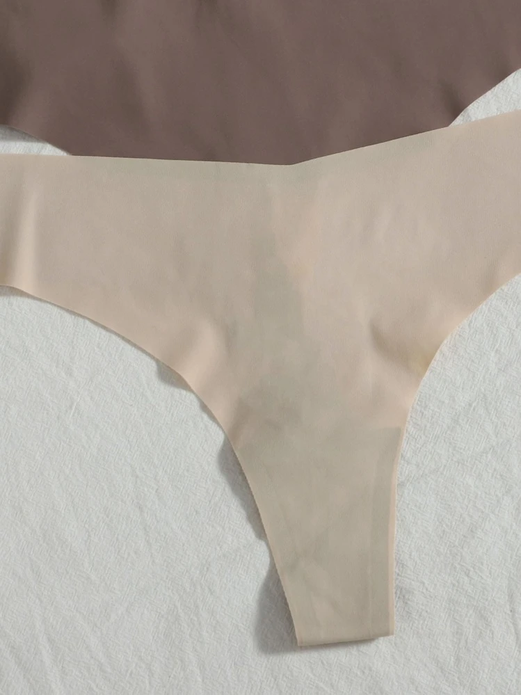 SHEIN 7 paquetes Conjunto de bragas sexys liso - Multicolor - Añade 3