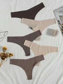 5 paquetes Conjunto de pantis sexy invisibles - Multicolor - Ver 1