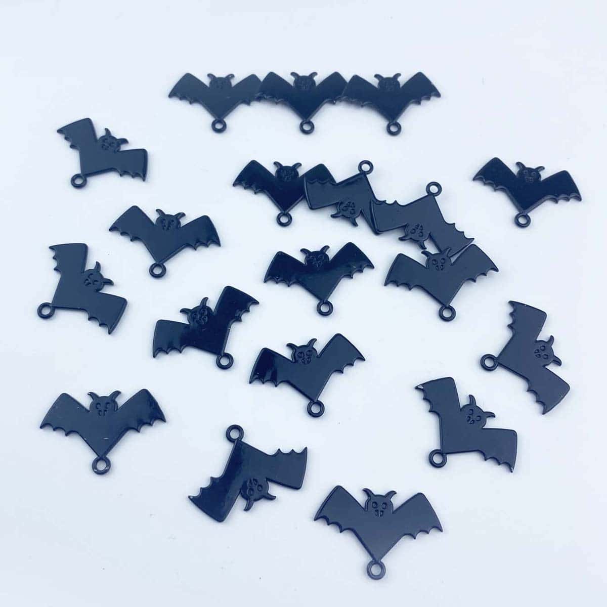 

20pcs Halloween Bat DIY Jewelry Accessory, Black