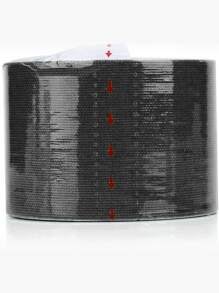 1 pieza cinta de kinesiología de vendaje muscular elástico funcional deportivo de 177 pulgadas - Negro - Ver 6