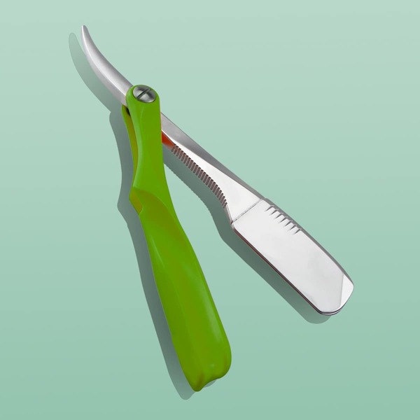 

1pc Barber Razor, Olive green