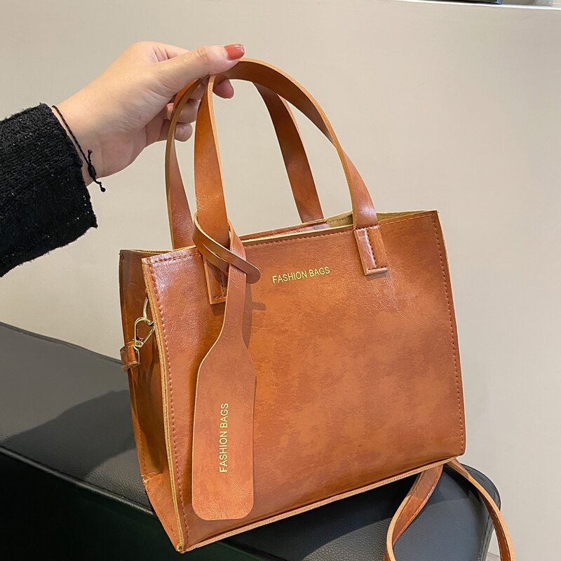

Minimalist Satchel Bag, Brown