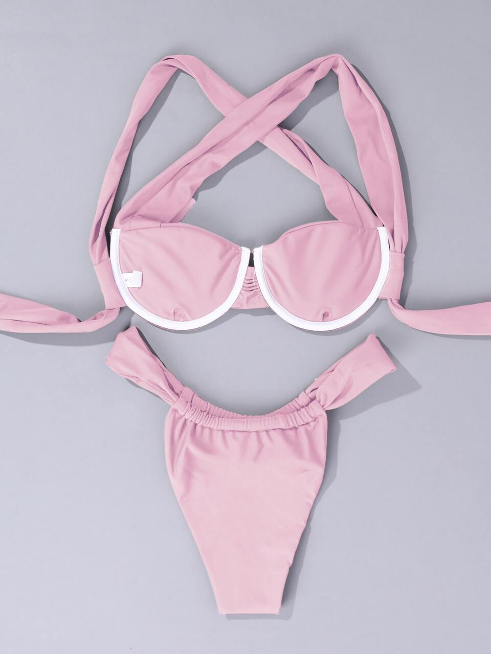 Ruched Underwire Bikini For Summer Beach Vacation