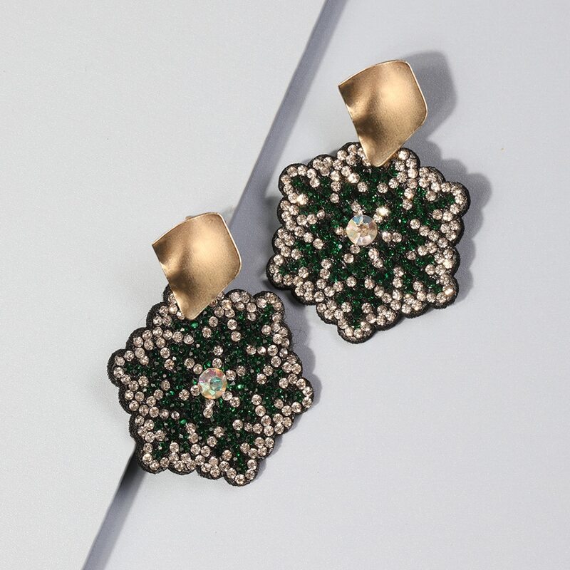 

Snowflake Decor Earrings, Multicolor