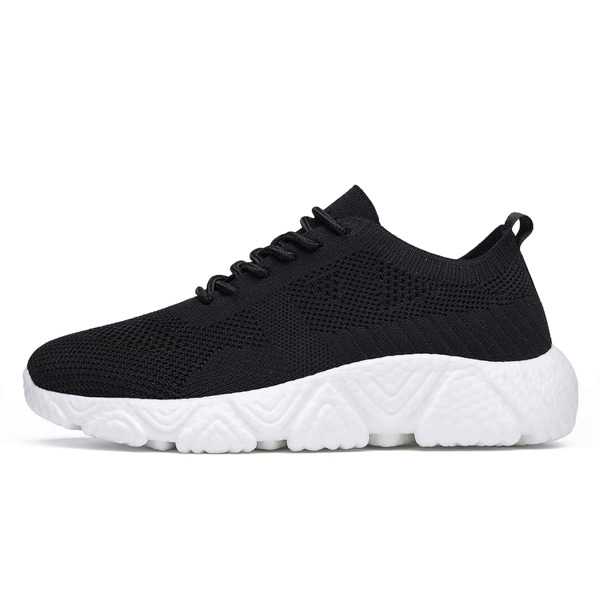 

Minimalist Lace-up Front Running Shoes, Black