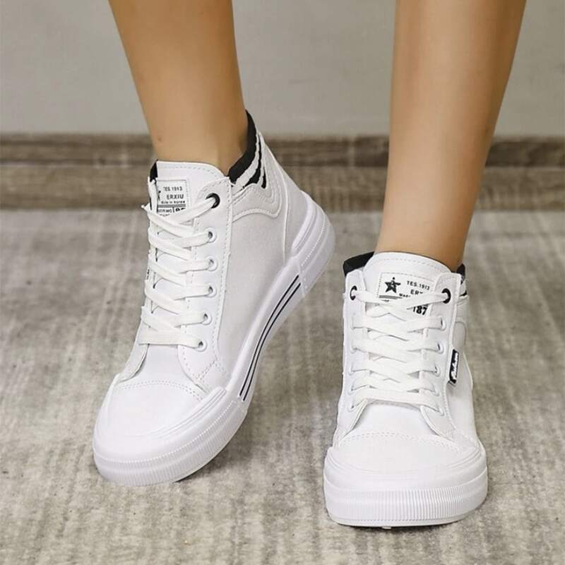 

Striped Lace Up Front Shoes, Multicolor