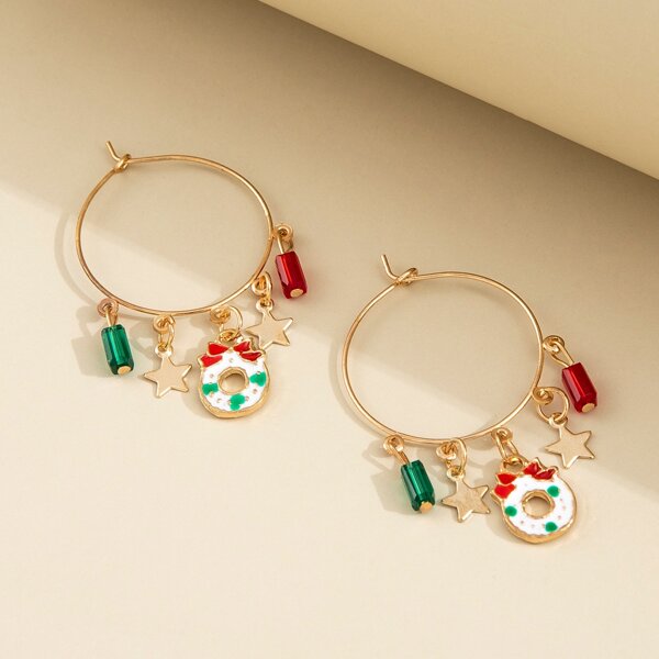 

Christmas Star Decor Drop Earrings, Multicolor
