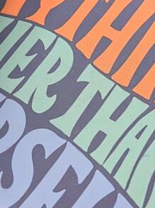 彩色標語圖案裝飾畫不附帶畫框 - 彩色 - 查看 2