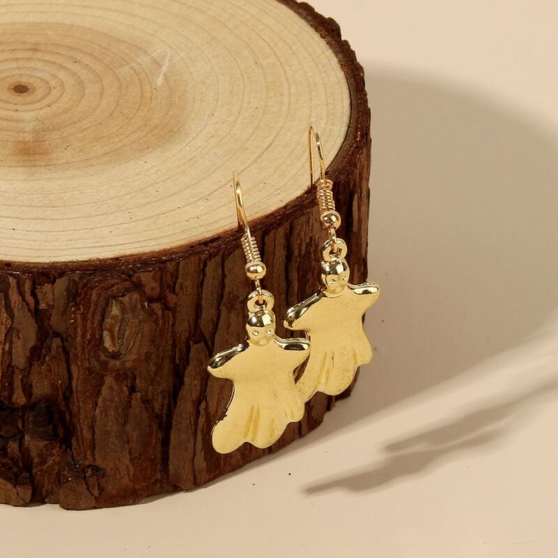 

Ghost Drop Earrings, Gold