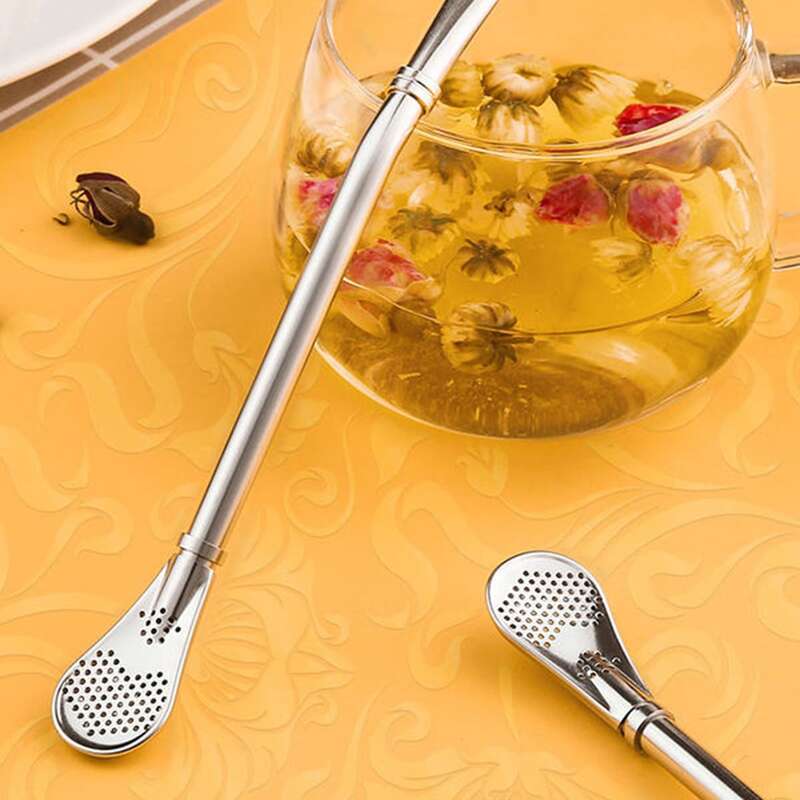 

1pc Stainless Steel Straw, Silver