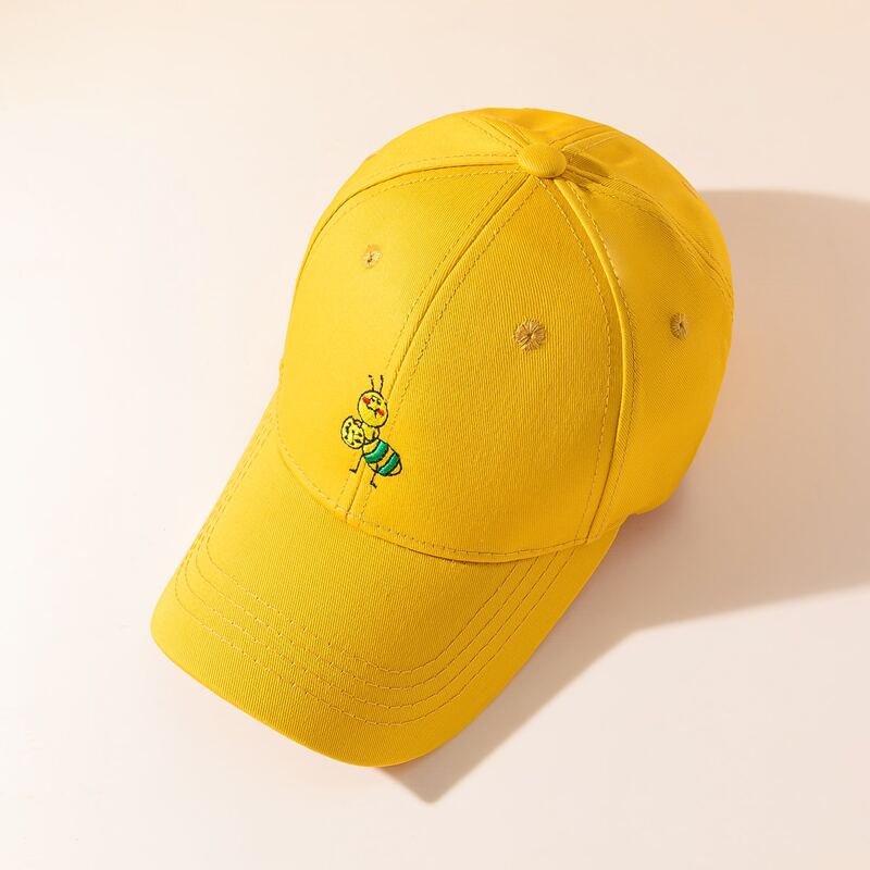 

Cartoon Embroidery Baseball Cap, Yellow