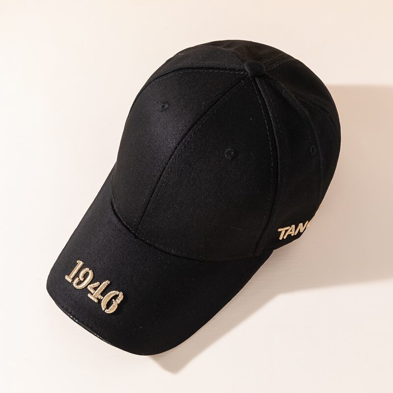 

Number Embroidery Baseball Cap, Black