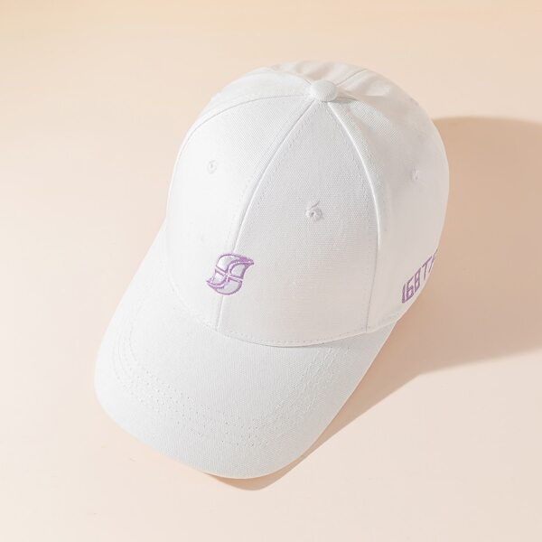 

Embroidery Detail Baseball Cap, White