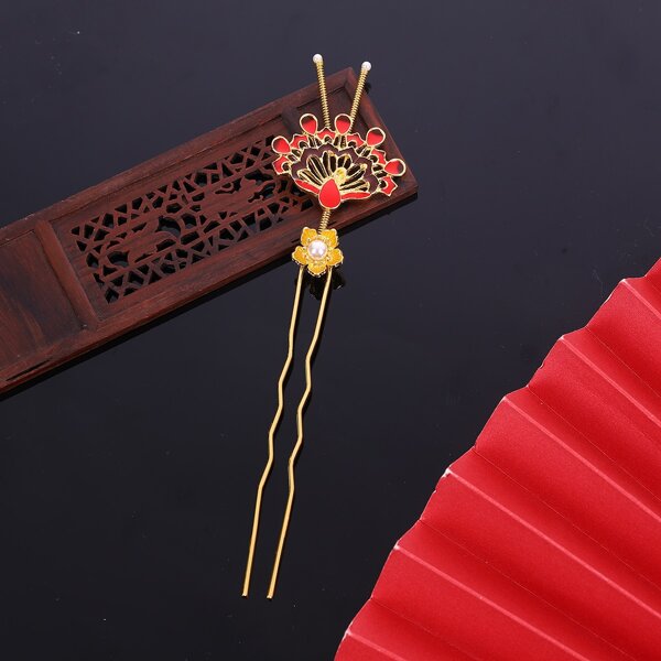 

Peacock Decor Hair Pin, Multicolor