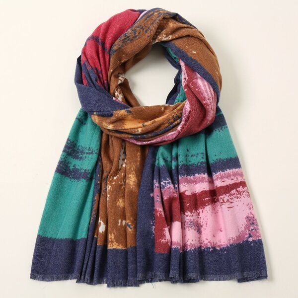 

Color Block Scarf, Multicolor