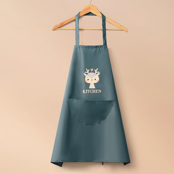 

Deer Print Apron, Dusty purple