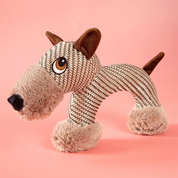 

1pc Dog Shaped Pet Sound Toy, Multicolor