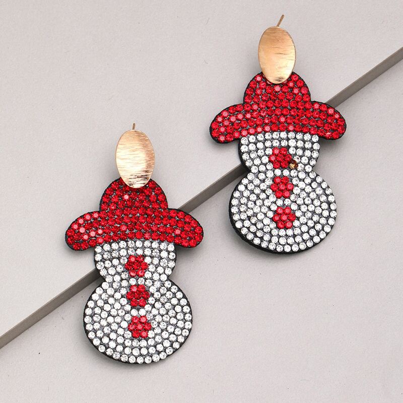 

Snowman Decor Earrings, Multicolor