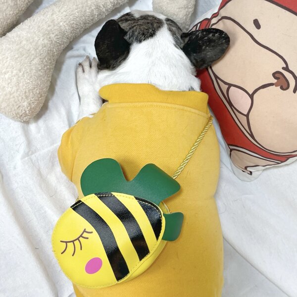 

1pc Bee Design Pet Chain Bag, Multicolor