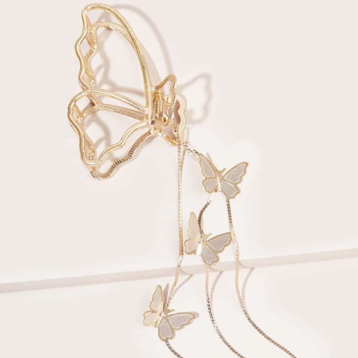 

Butterfly Decor Hair Claw, Gold