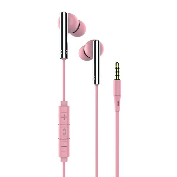 

3.5MM Plug Wired Headphone, Watermelon pink