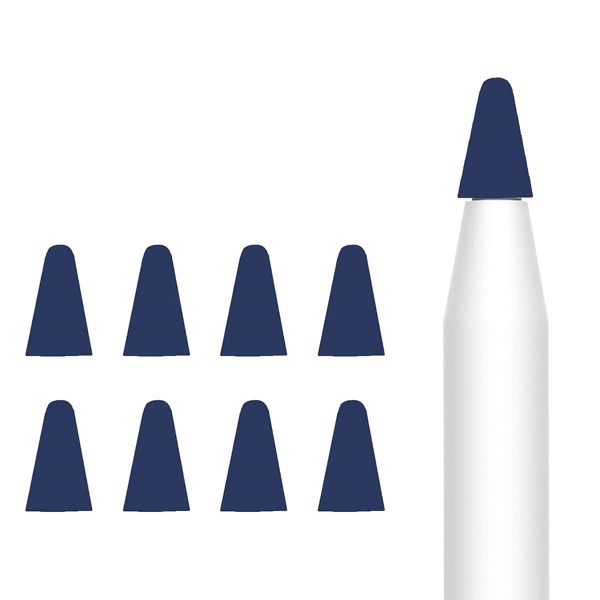 

8шт Чехол для стилуса для Apple Pencil, Темно-синий