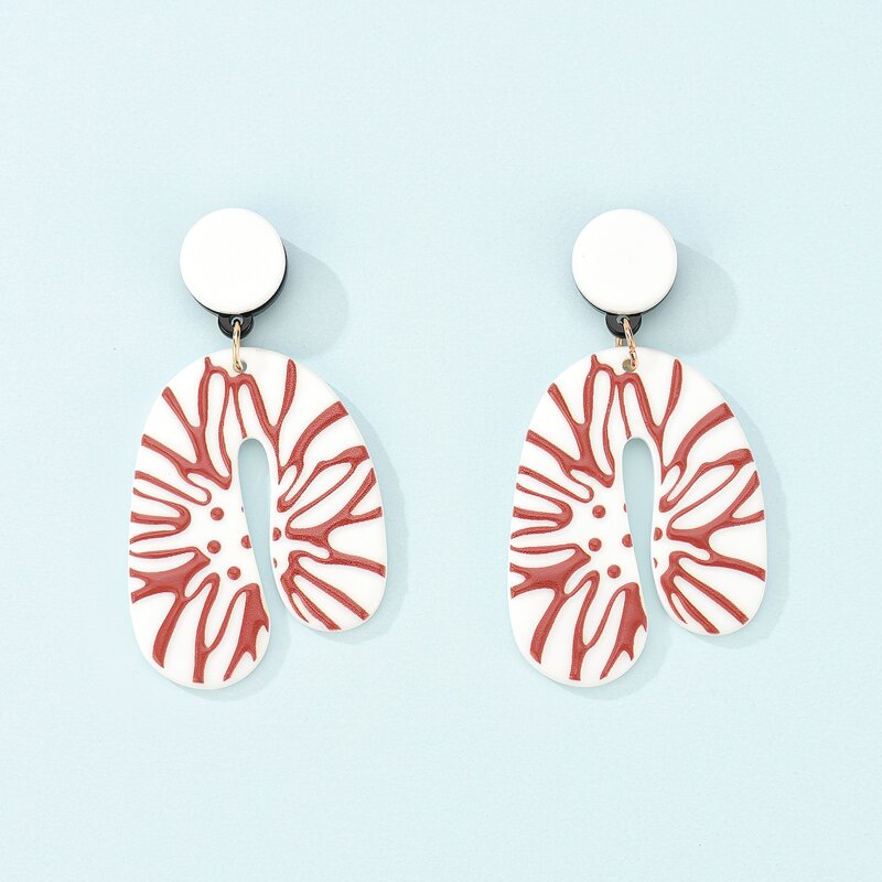 

Graphic Drop Earrings, Multicolor