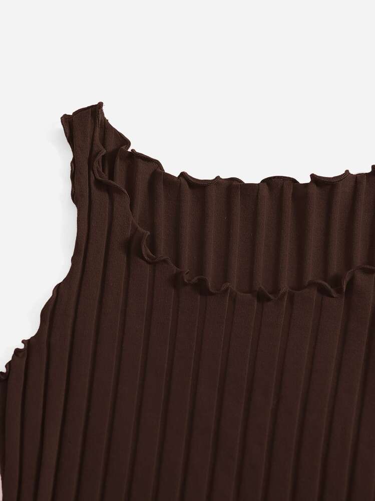 【即購入可】euw nuance knit tank-top brown nuance knit tank-top