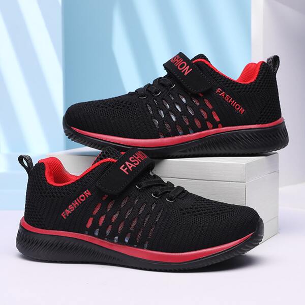 

Boys Two Tone Breathable Running Shoes, Multicolor