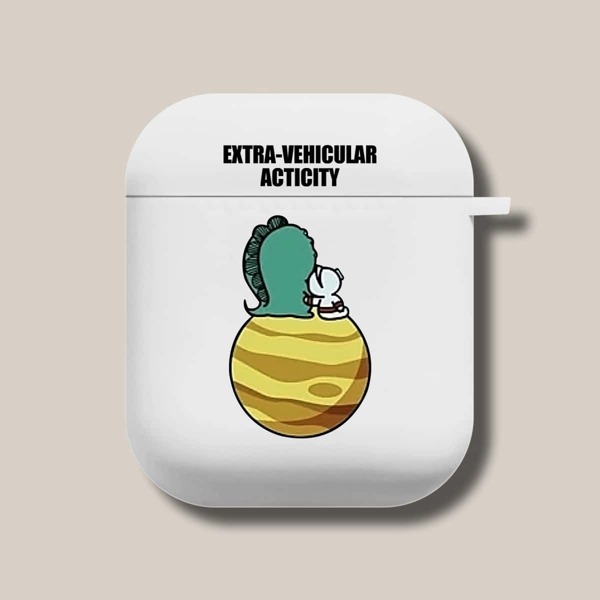 

Dinosaur Pattern Case For AirPods, White