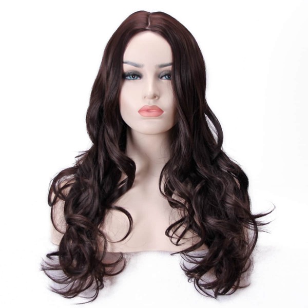 

Natural Long Curly Wig, Brown