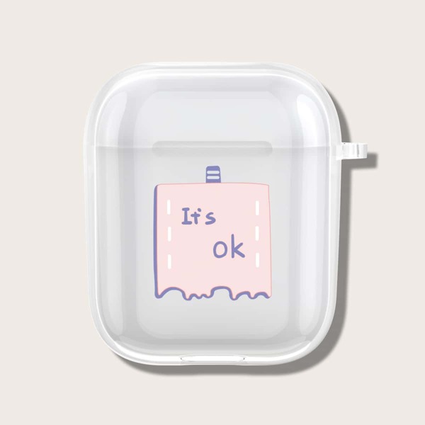 

Letter Graphic Case For AirPods, Clear