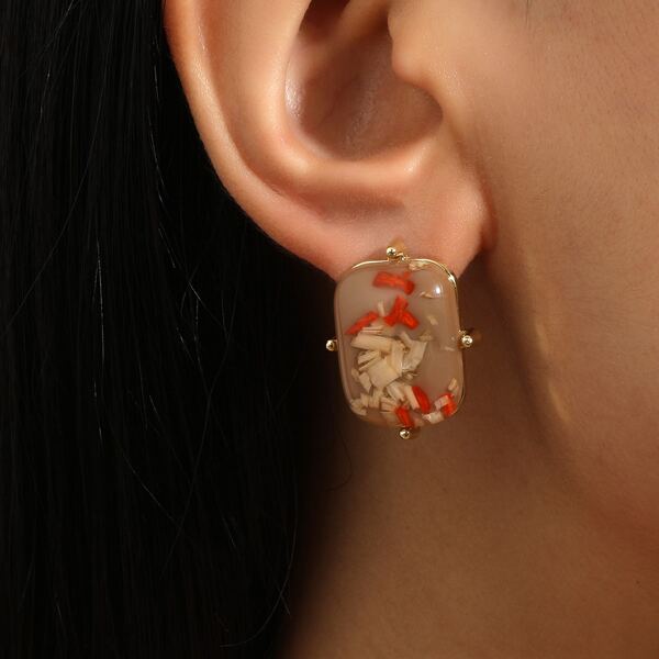 

Geometric Stud Earrings, Multicolor