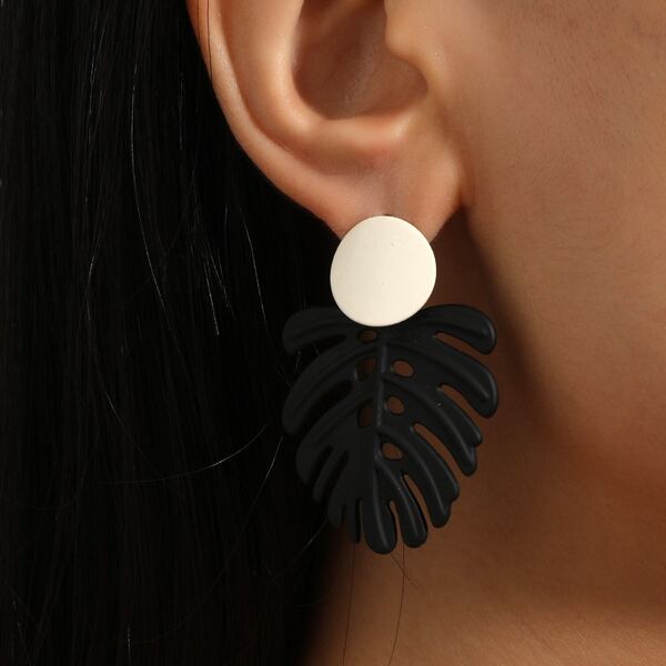 

Leaf Drop Earrings, Multicolor
