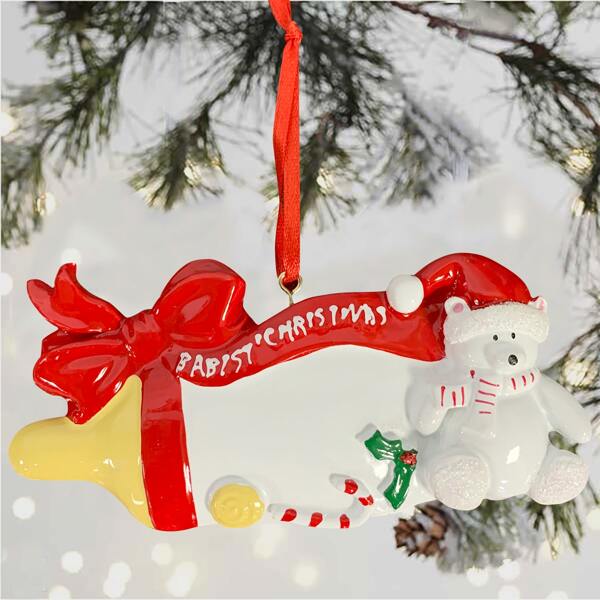 

1pc Christmas Bear Wall Hanging, Multicolor
