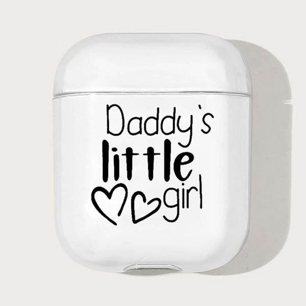 

Letter Graphic Case For AirPods, Clear