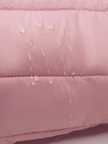 SOLOCOTE Tween Girl Lightweight Pink Water-resistant Hooded Down Jacket For Christmas Winter - Dusty Pink - View 3