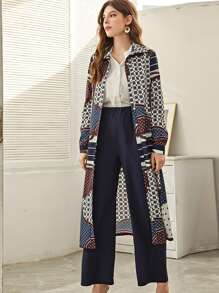 Modelyn Bộ đồ hai mảnh nữ Chuỗi Hình học Họa tiết khăn Thanh lịch - Nhiều màu - Xem 3