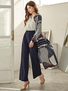 Modelyn Bộ đồ hai mảnh nữ Chuỗi Hình học Họa tiết khăn Thanh lịch - Nhiều màu - Xem 2