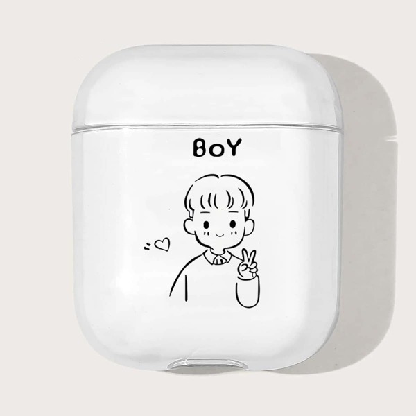 

Чехол для Airpods с принтом фигуры, Прозрачный