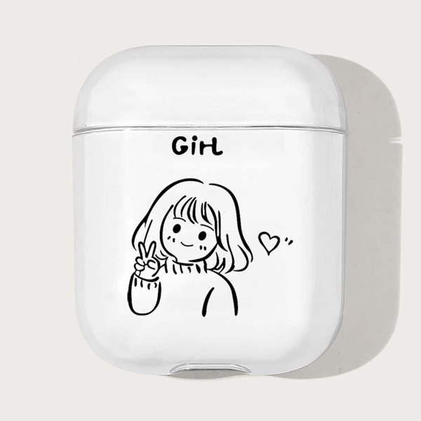 

Чехол для Airpods с принтом фигуры, Прозрачный