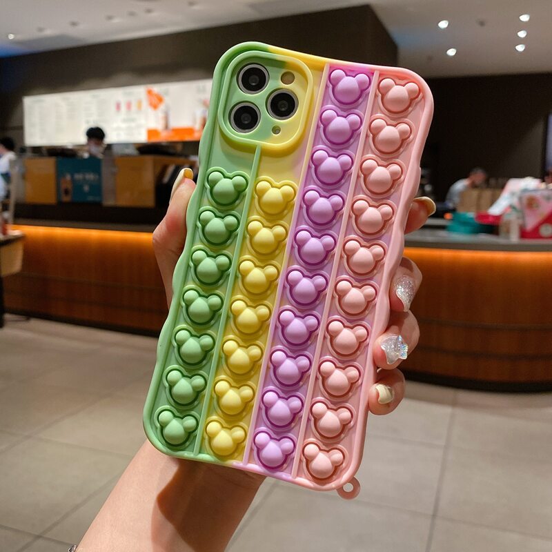 

Push Pop Bubble Fidget Phone Case, Multicolor