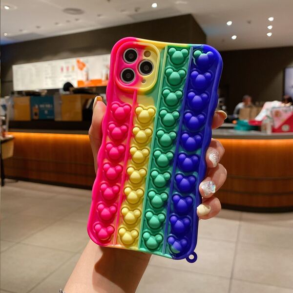

Push Pop Bubble Fidget Phone Case, Multicolor