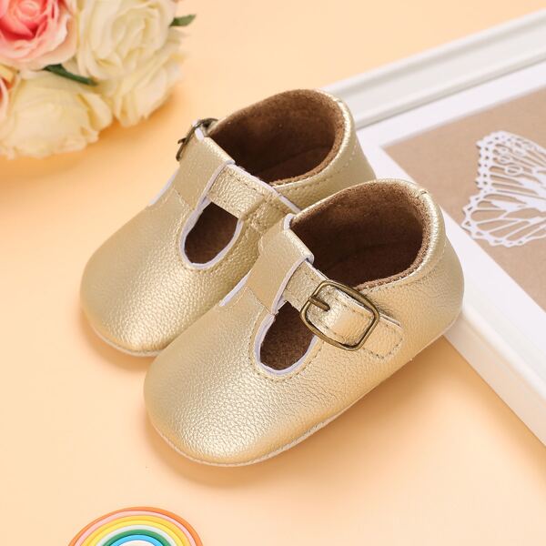 

Baby Buckle Detail Mary Janes, Gold