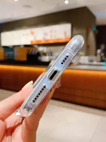 貓耳朵設計的手機殼，適用於iPhone 11, iPhone 13, iPhone 14 Pro Max - 無色 - 查看 3