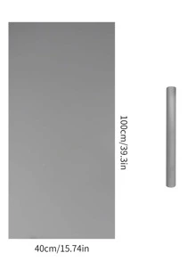1 miếng giấy dán tường trơn, miếng dán tường chống thấm nước màu xám 40x100cm dùng để trang trí nhà cửa, miếng dán cải tạo, tấm ốp tường, giấy dán tường, giấy dán tường, vật dụng trang trí mùa xuân làm mới ngôi nhà của bạn, miếng dán trang trí Rama - Màu Xám nhạt - Xem 3